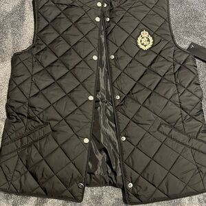 Ralph Lauren Black Quilted Vest